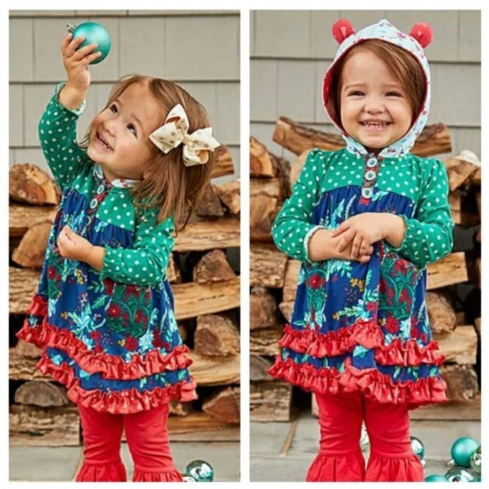 Matilda Jane Baby Bear Christmas Holiday Dress Size 12-18 months 2 sets availabl